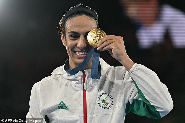 Imane Khelif won gold in the women's middleweight division at the Paris Olympics this year