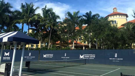 The Ritz-Carlton cuts the ribbon on a tennis court in Florida